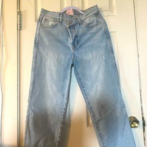 Criss Cross waist denim